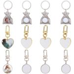 Sublimation Christmas Gift Bag Key Chain Pendant Sublimation Keyring