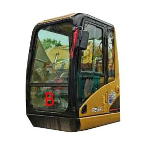China E320D E320C Excavator Cab Glass CATERPILLAR Front Down Position B factory