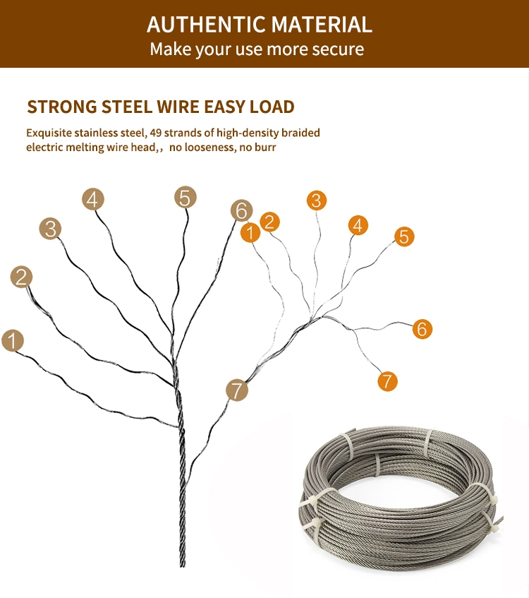 1x7 0.7mm Thin Electric Galvanized Steel Wire Rope Tolerance ±3% for Cold Heading Steel within Special