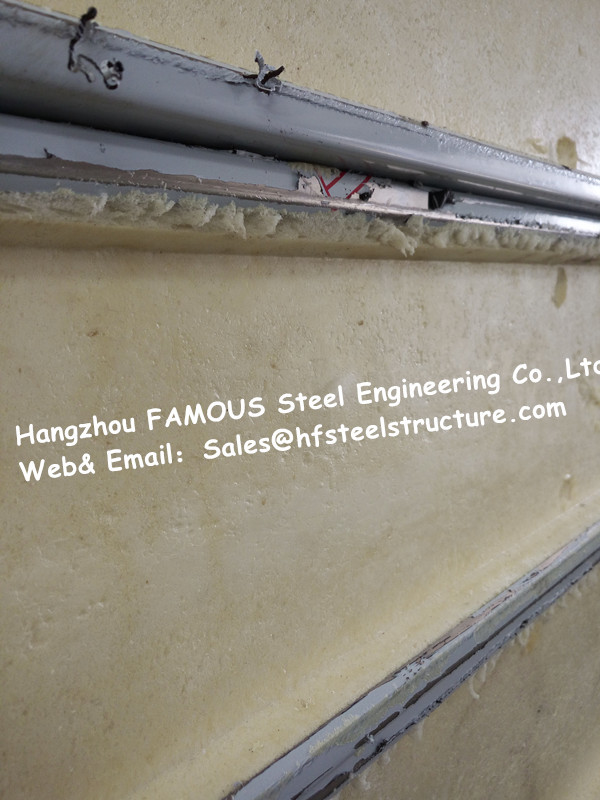 Classic Cold Room Building Material Sandwich PU Refrigeration Panel For Walk In Cold Storage 1150mm