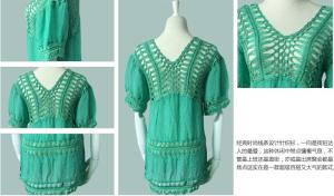China Blouse Shirts Women Emboridery Long Sleeve Crochet Tops Lace Blusas De Renda Camisa Femini factory