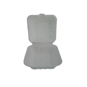 China Sugarcane Bagasse Biodegradable Clamshell Food Containers 9'' X 7'' factory