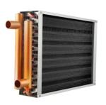 1.5HP Copper Tube Copper Fin Type Heat Exchanger OD7mm
