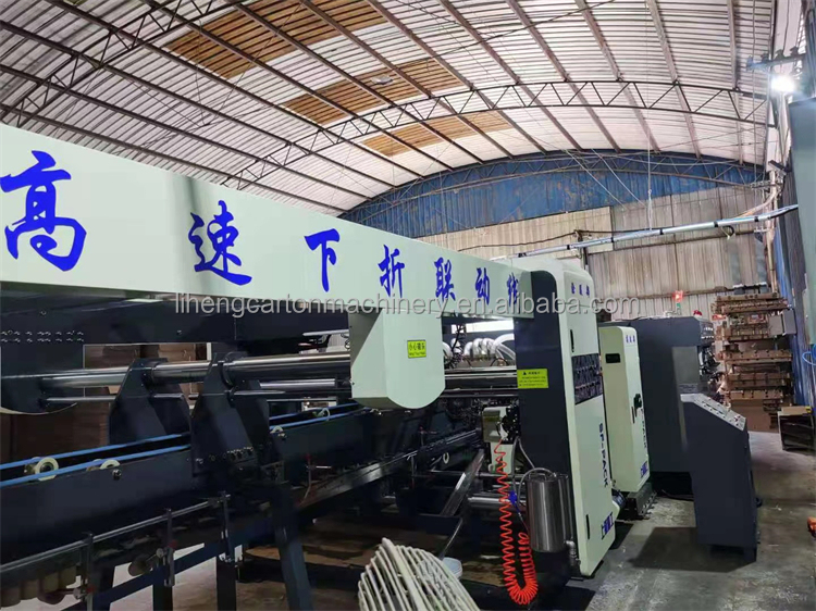 Speed Printer Slotter Die Cutter In One Machine Folder Gluer Carton Box Making Machine