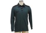 Button Down Long Sleeve Mens Polo T Shirts Stand Up Polo Collar T Shirt