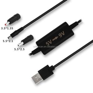 USB to 12V Converter Cable for WIFI Router and Camera 5V to 9V 12V Step Up