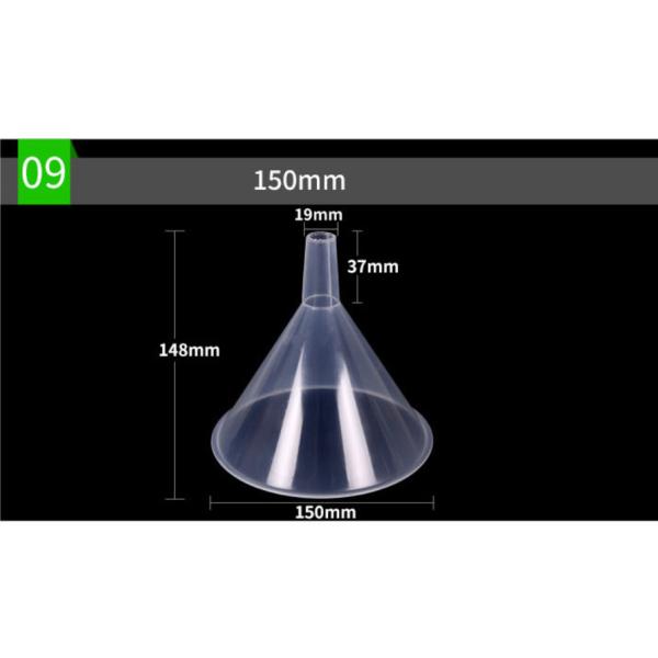 Factory Directly Laboratory Cheap Clear Plastic Funnel, Transparent PP Plastic