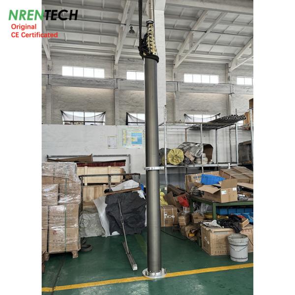 20m lockable pneumatic telescopic mast 30kg payloads-3.7m closed height-for