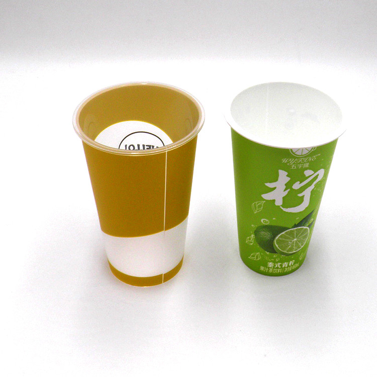 12oz 24oz 32oz Bubble Milk Tea Plastic Cup PPP Injection Odorless Non Poisonous