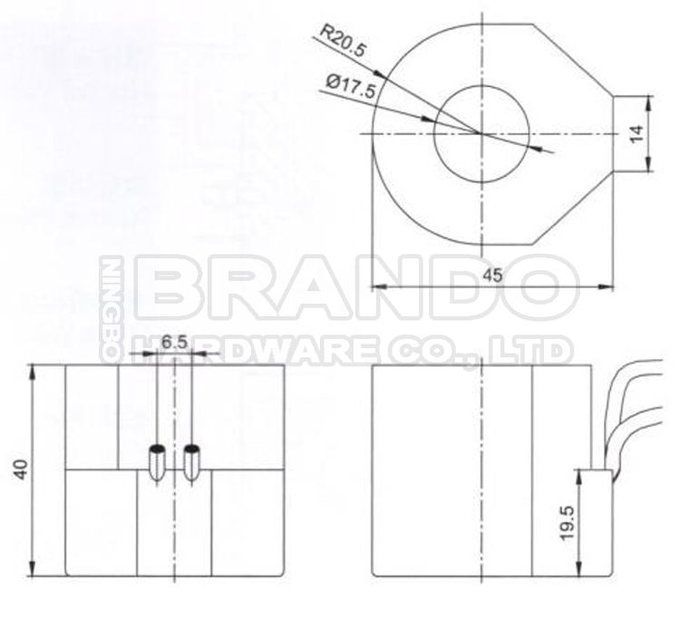 18721 18724 Henny Penny Solenoid Valve Coil MP-C-011 220VAC 240VAC 0