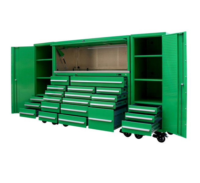 Garage Aluminum Handle Heavy Duty Tool Box with Lock and Cold Rolled Steel Construction