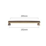 160mm 192mm Two Hole Brass Kitchen Door Handles Gold Brass Cabinet Handles