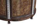 Retro Vintage Leather Counter Height Stools Solid Wood Legs Antique Appearance