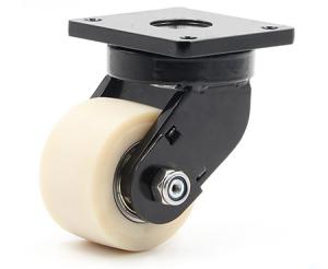 China Mc Nylon 2500kg Super Heavy Duty Plate Casters 8 Inch Swivel Casters factory