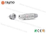 Customized Circular Plastic Connectors High Performance Silver Color Metal Shell