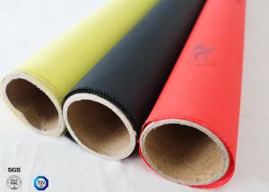 China Alkali Free Silicone Coated Fiberglass Fabric C-glass Red Color 40/40g 0.45mm factory