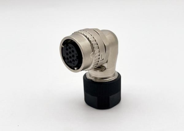 China One Touch Locking CM10 Circular Connector 2 Pin 10 Pin Right Angle Crimp Wire Plug factory