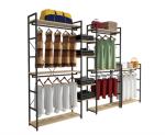 Modern Style Clothing Shop Display Racks Wall Mounted Clothing Rack For Shopping