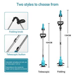 Portable Lithium Electric Grass Trimmer Battery Powered Cordless Brush Cutter