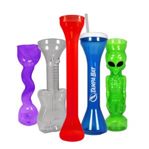 China Food Grade Alien Yard Cups Shatterproof Plastic Yard Glass Dishwasher Safe factory