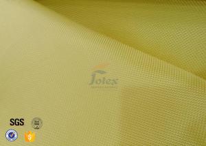 China Plain / Twill Weave Aluminized Kevlar Fabric 1000D Yellow Chemical Resistance factory