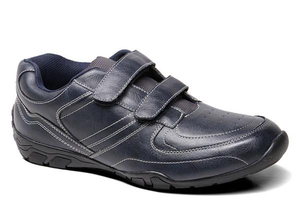 Durable Mens Sport Shoes , Velcro Walking Mens Casual Lace Up Shoes Fashion