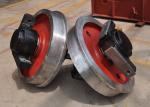 Large Capacity Transfer Cart Accessories Steel Rails Single Flanged Track Wheels