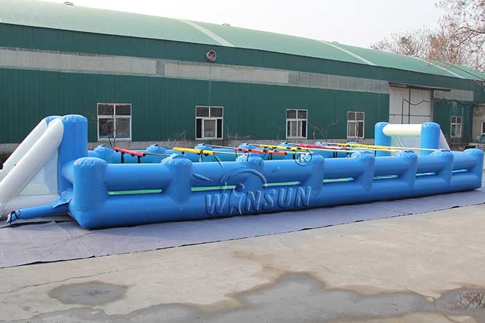 Inflatable Human Table Football 15x6m With High Efficiency Air Blower
