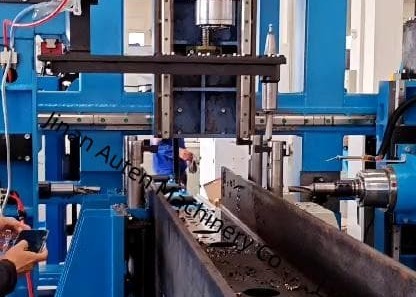 BT40 Model Main Spindle High-Speed Precision CNC H Beam Drilling Machine 5-30mm Hole diameter