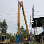 Long Boom Arm Excavator For Demolition Work With 22T Bucket Cylinder And Breaker