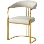 Stainless Steel Flange Luxury Dining Chairs For Leisure Facilities