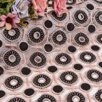 Custom Water Soluble Lace Trim Guipure Embroidery Lace Trim Fabric For Dress