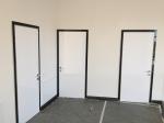 Aluminum Frame glossy black front door,black lacquer door for bedroom