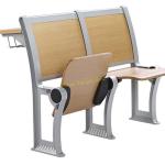 1.5mm Steel Back Plywood Wooden Folding Chairs With Drawer / School Classroom