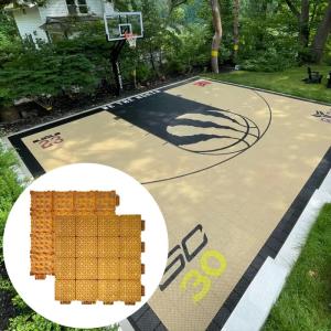 China Synthetic Plastic Polypropylene Indoor Court Tiles Outdoor PP Interlocking Tiles CE factory