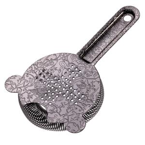 China Stainless Steel Bar Strainer Bar Tool Drink Strainer with 100 Wire Spring for Professional Bartenders and Mixologists factory