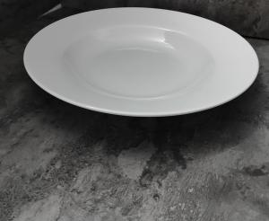 China superwhite fine quality porcelain 12&quot; pasta bowl/pasta dish / Apricot pasta soup plate factory