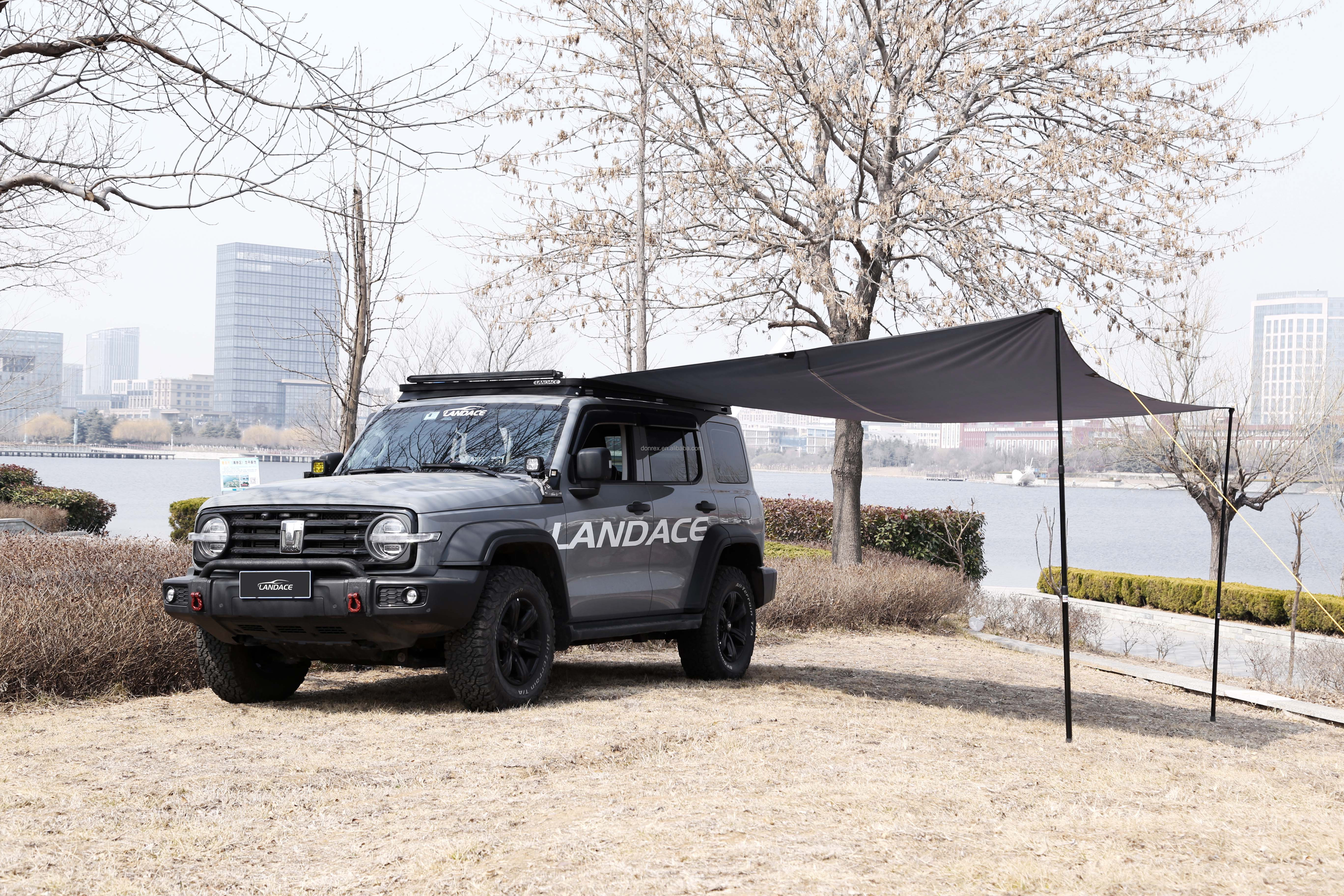 One Bedroom Rooftop Awning Outdoor Camping Roof Rack Awning Tent