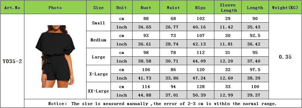 Hot Selling Women Summer Short Pants Casual Loose Rompers Solid Color Bodysuit One Piece Women Jumpsuits