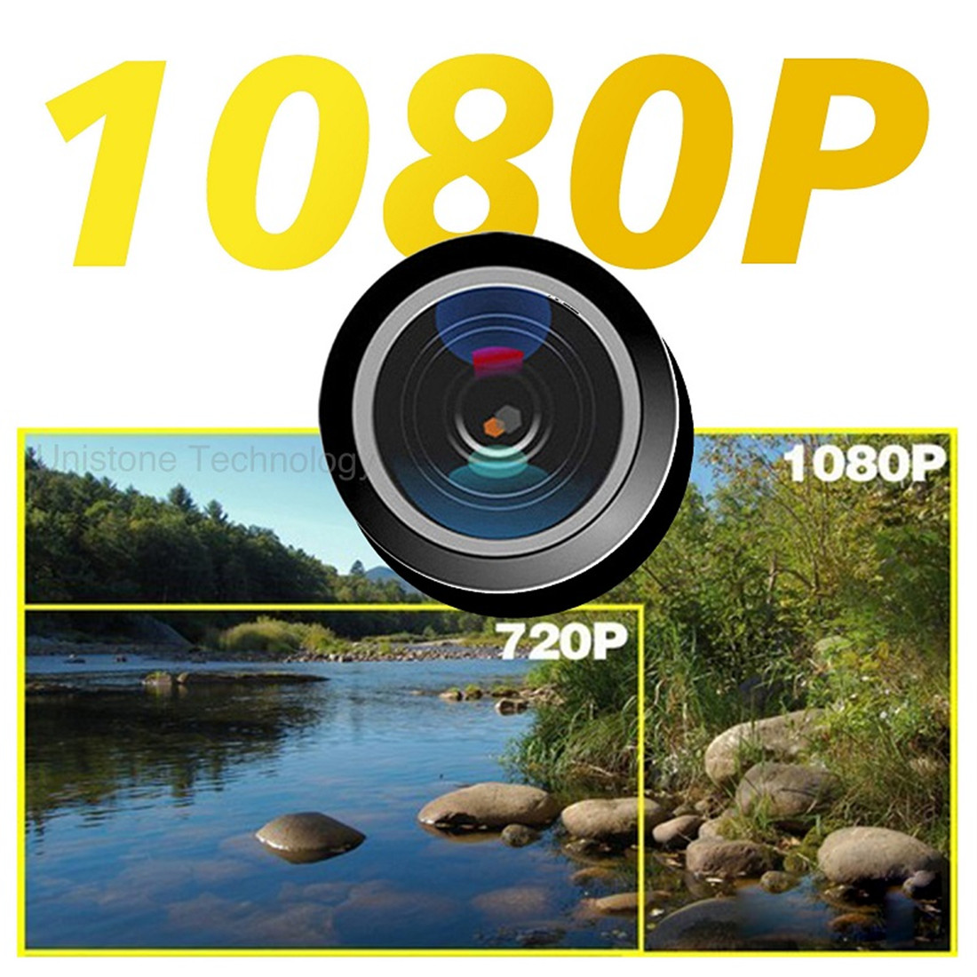 Unistone 200W Wireless Solar Light 2MP WIFI Camera