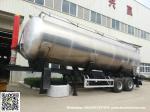Aluminum Alloy Wheat Flour Bulk Tanker with Tipping Hydraulic Cylinder (6000USG