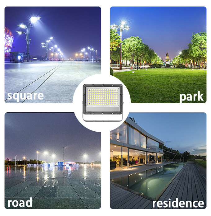 KCD Mini Long Distance 20w 50w 100w Motion Sensor RGB SMD New Design IP66 Outdoor Reflector LED Flood Light With Stand