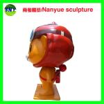 cartoon character famous statue in customize size by fiberglass for exhibition