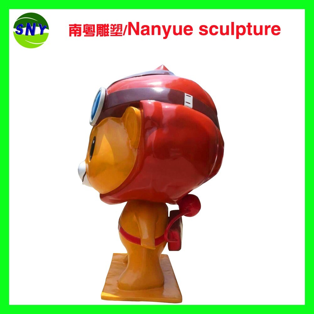 cartoon character famous statue in customize size by fiberglass for exhibition display model