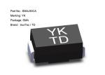 400W Sma SMD TVS Diode 5V Bidirectional Tvs Diode SMAJ5.0CA