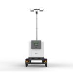 100000LM 1KW Mobile Light Tower Surveillance Mobile Light Mast With Charger