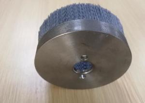 China Metal Base CNC Deburring Brushes / Nylon Abrasive Filament Brushes With Locating Hole factory
