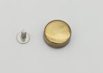 Round Golden Decorative Rivets For Metal , Elegant Style Pop Rivet Kit