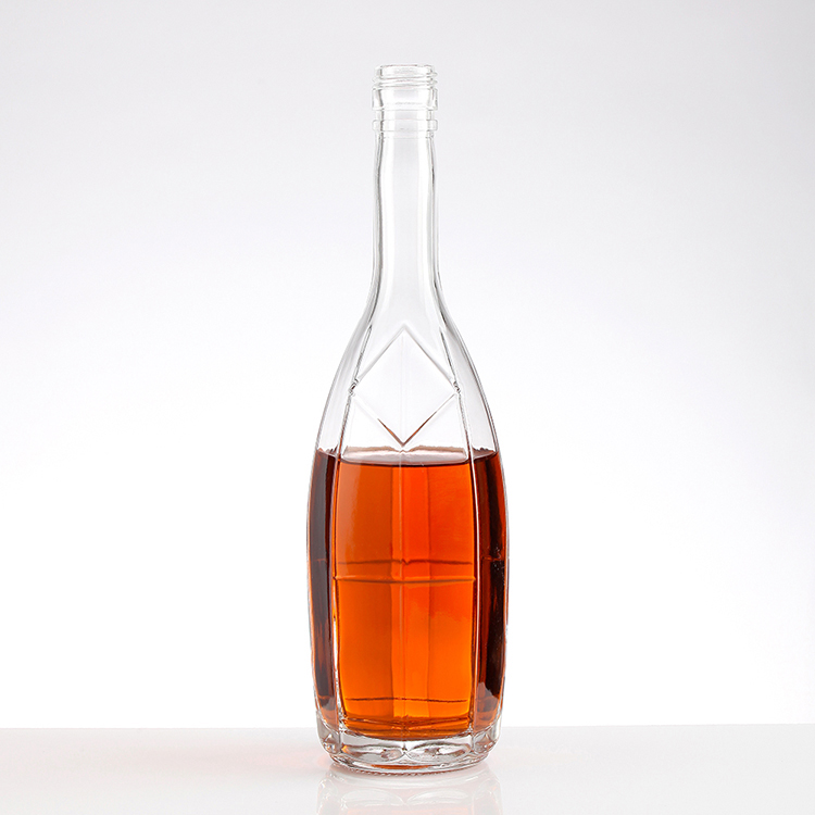 Top Grade Personalised Emboss Champagne Glass Bottle with Aluminum Plastic PP Collar