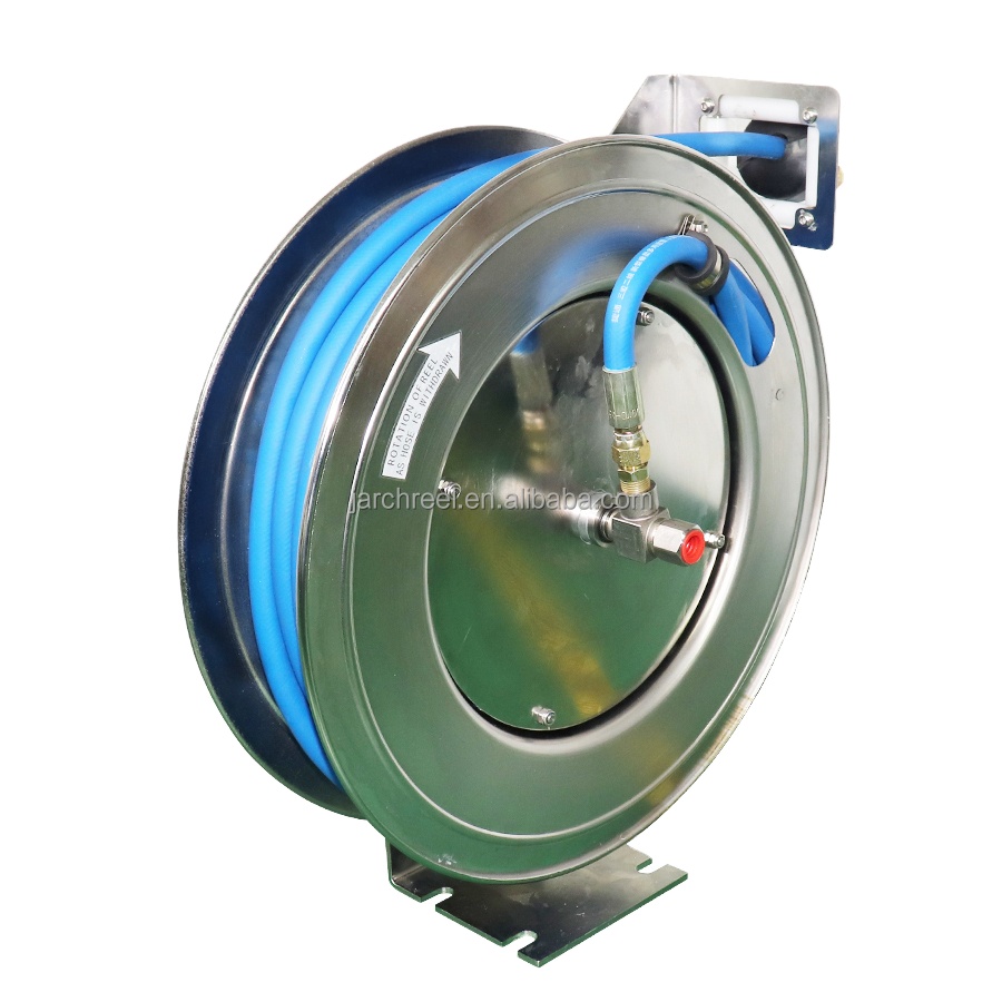 retractable high pressure industrial robot cable reel hose reel oil hose 49cm STEEL DRUM